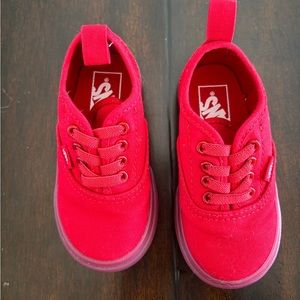 Toddler 6 Red Vans